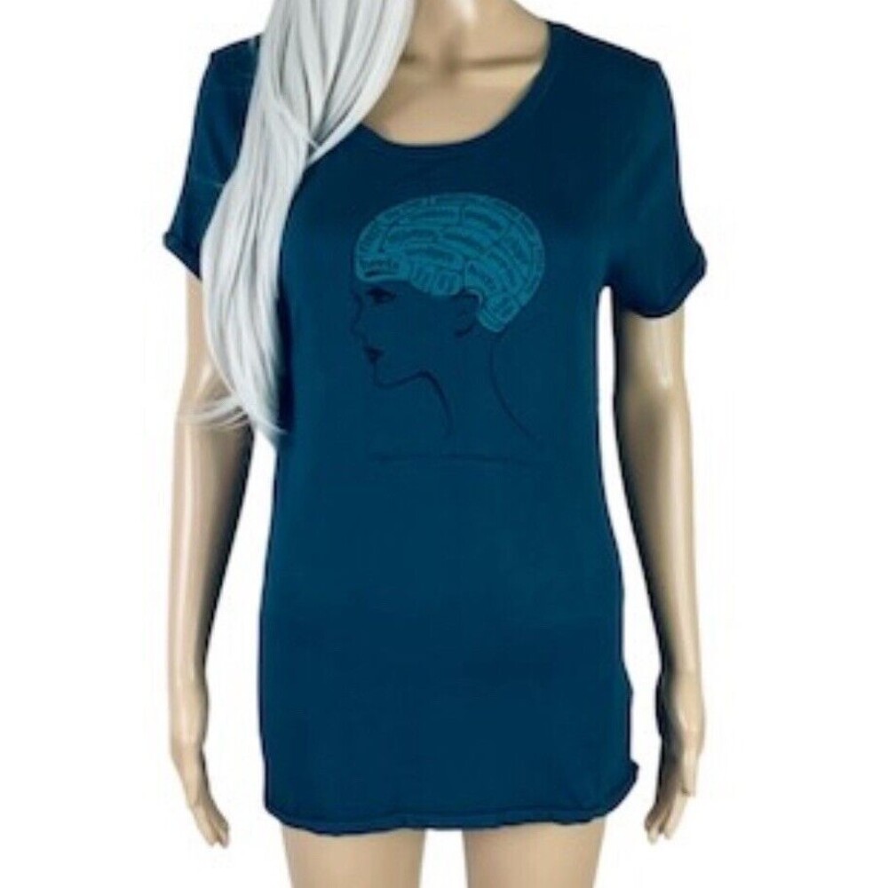 Urban Outfitters Deener Vintage I Love Shoes Teal Graphic Tee Size Large